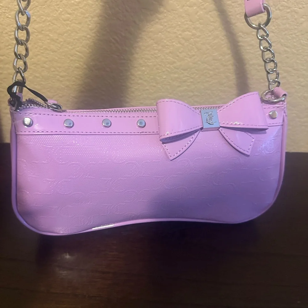 Juicy Couture Light Pink Shoulder Bag with Bow